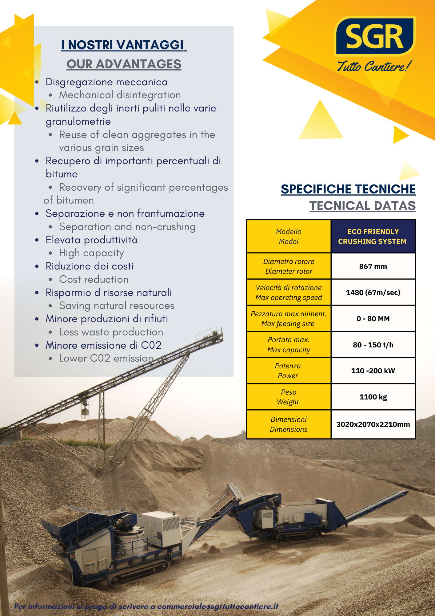 DEPLIANT ECO FRIENDLY CRUSHING SYSTEM